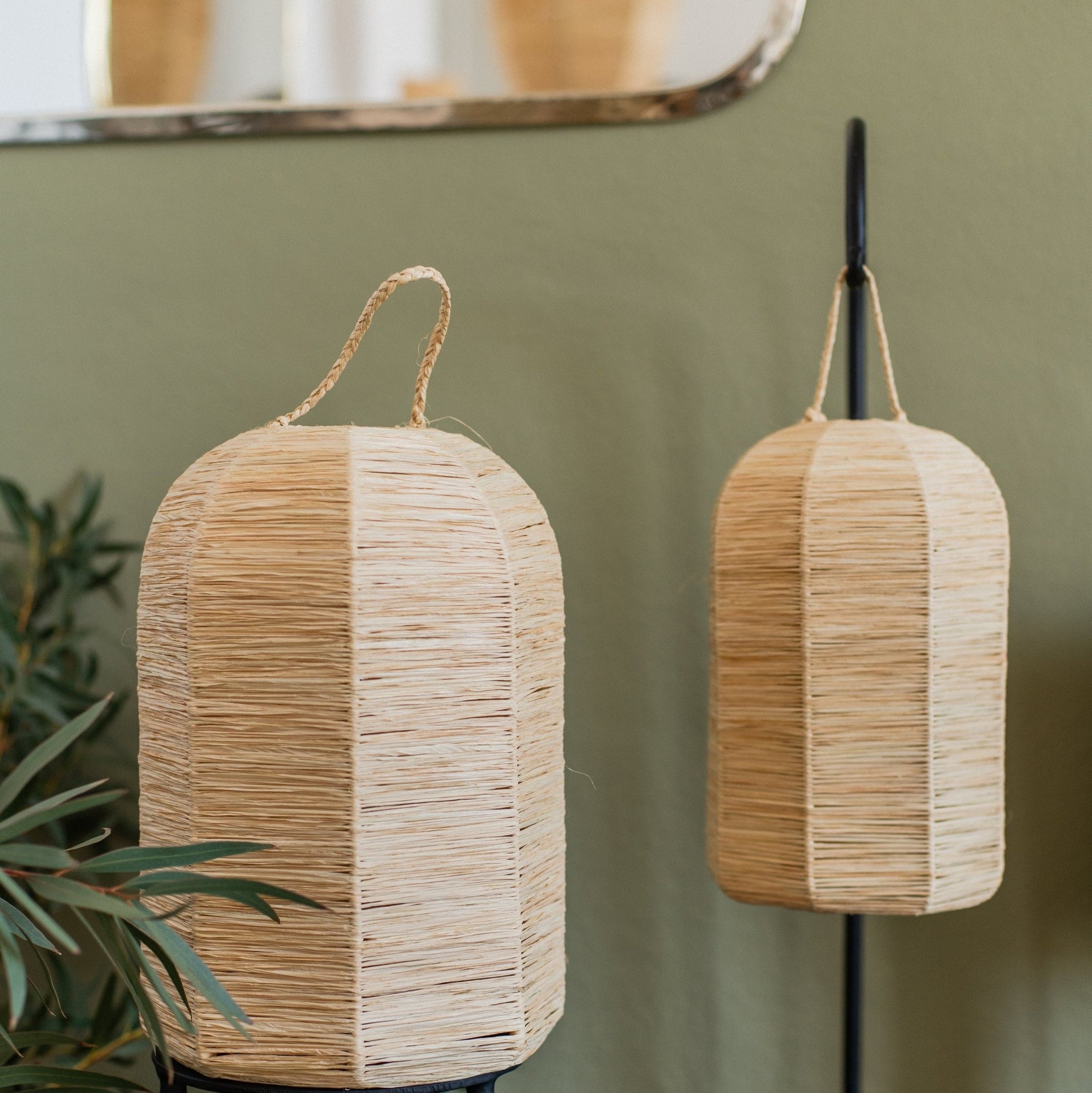 Suspension tressée en Raphia ENKO 30cm - COSYDAR