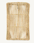 Détail du tressage de l'Applique tressée en corde de palmier SAIKO 29x18cm - COSYDAR