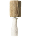 Lampe à Poser - Céramique Blanche et Corde - COSYDAR