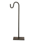 Pied de lampe acier forgé noir 50cm GATO design arrondi artisanal Cosydar