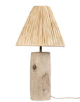 Lampe Artisanale en Bois et Raphia - COSYDAR