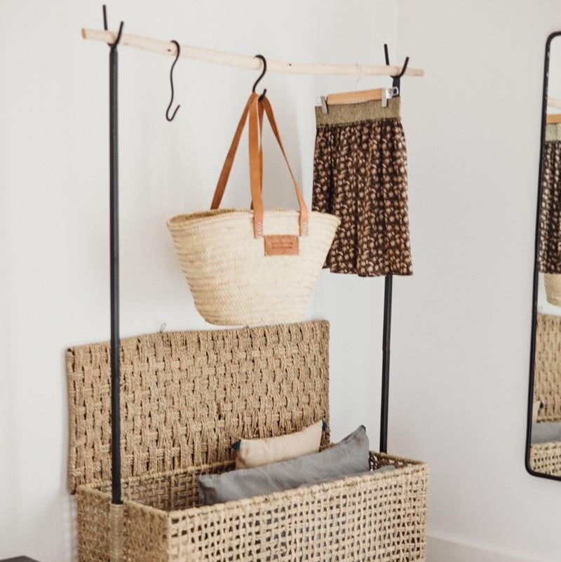 Portant avec Coffre de Rangement pour Vêtements - COSYDAR