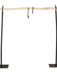Portant à vêtements enfant 100cm bois naturel métal noir – Cosydar