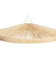 Suspension Parasol en Raphia détail tressage sur fond blanc - 65cm - COSYDAR