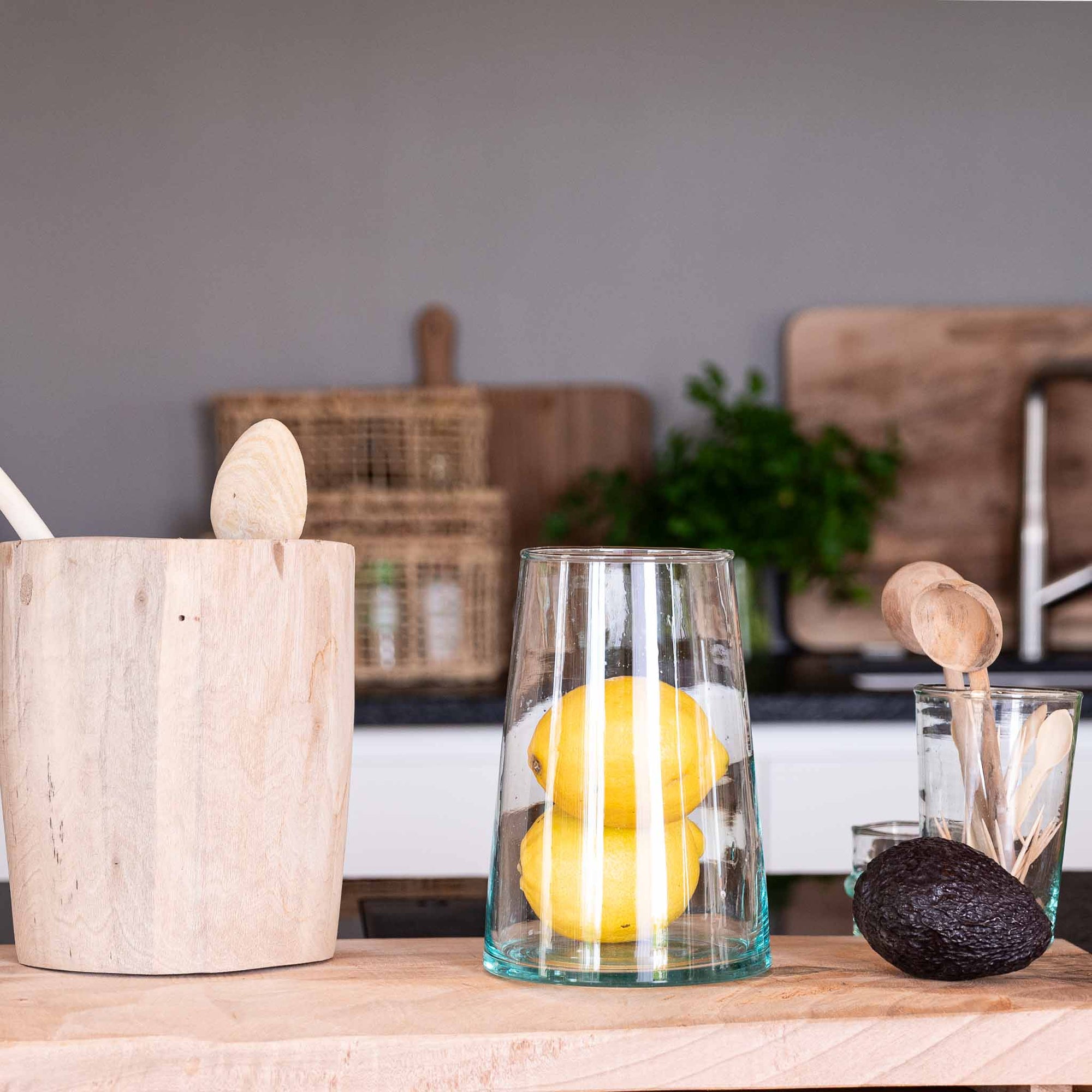 Vase Évasé en Verre Recyclé BELDI - COSYDAR