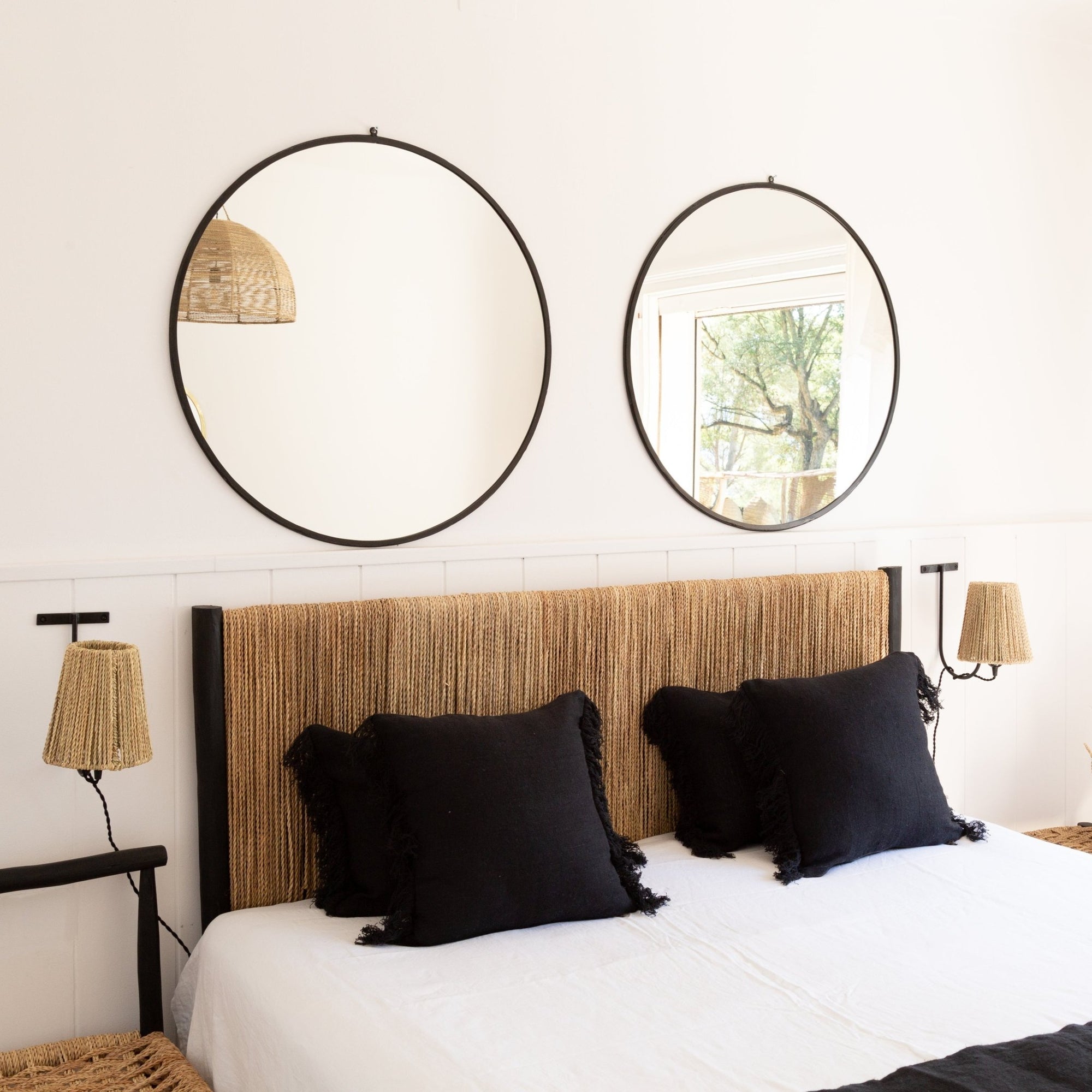 Miroir Rond en Acier Forgé - 78cm - COSYDAR