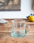 Carafe en Verre Recyclé BELDI avec Anse Soufflée à la Bouche - COSYDAR