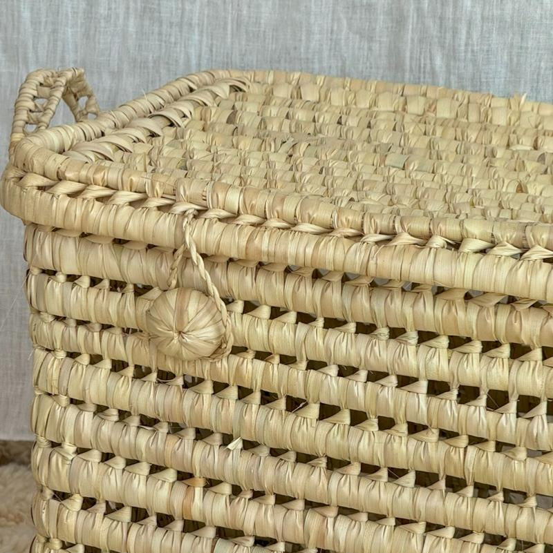 Natural Wicker Toy Storage Chest Available in Two Sizes