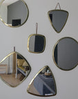 Miroir triangulaire laiton doré – Design moderne, 4 tailles disponibles - COSYDAR - DECO