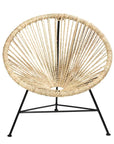 Petit fauteuil en métal tressé en fibre naturelle - COSYDAR