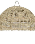 Suspension Demi-Sphère Corde HANK Beige Clair - Vue principale - COSYDAR