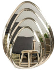 Grand Miroir Argenté Forme Goutte GOUTTE - Différentes tailles - COSYDAR