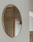 Miroir en Laiton Doré Rond KATAC