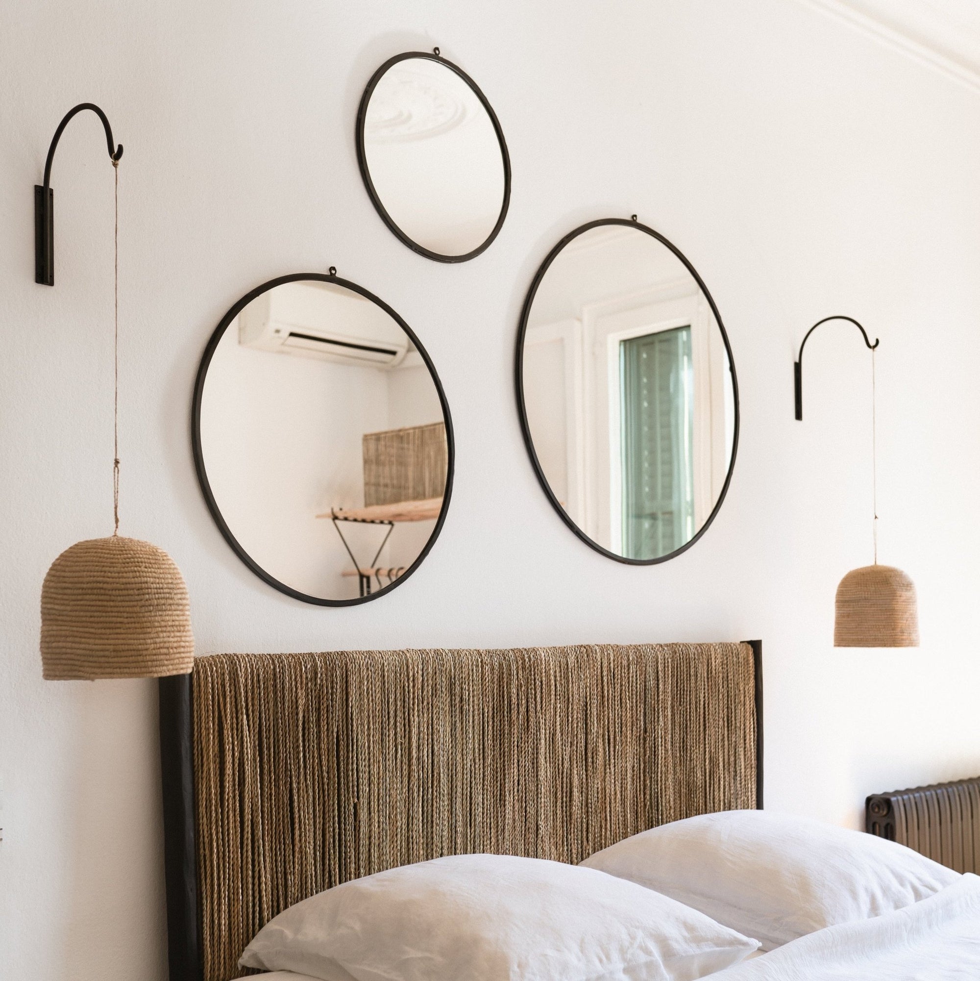 Miroir Rond en Acier Forgé - 78cm - COSYDAR