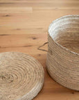 Panier à Linge Motif Chevrons Artisanal - 3 Tailles - COSYDAR