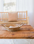 Cesta redonda Doum tejida con palma