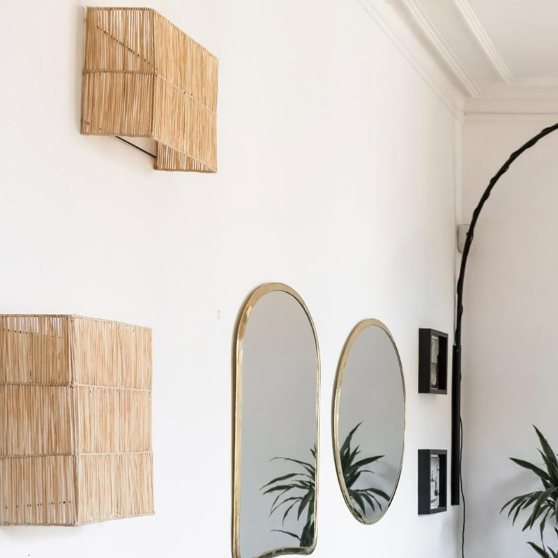 Applique tressée en Raphia Naturel KON 35x25cm - COSYDAR