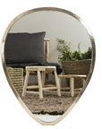 Miroir Goutte Grand Format & Applique murale argenté