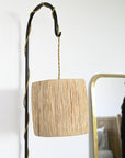Suspension Raphia Naturel Tressage Serré - Lumière Tamisée - COSYDAR - DECO