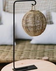 Suspension tressée en Corde de Palmier BOULE 20cm - COSYDAR