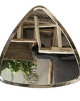 Miroir Argenté Triangle Métal Inoxydable - Vue principale - COSYDAR