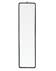 Miroir artisanal en métal noir format vertical
