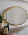 Miroir en Laiton Doré OVALE - COSYDAR