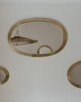 Miroir en Laiton Doré Ovale KATAC