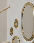 Miroir en Laiton Doré Ovale KATAC