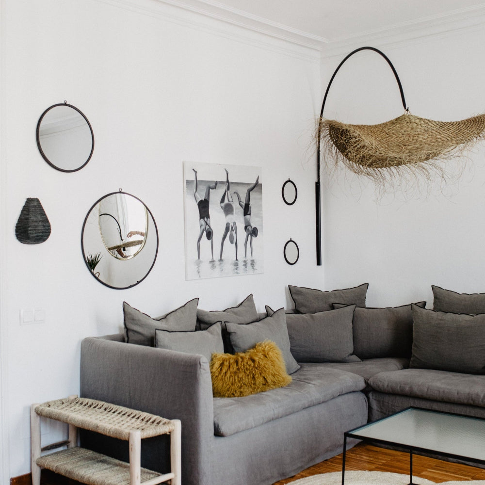 Miroir Rond en Acier Forgé - 60cm - COSYDAR