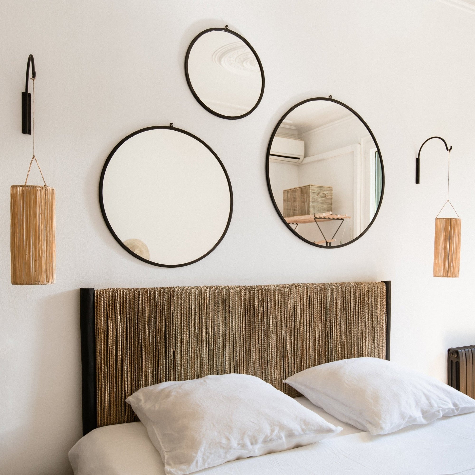 Miroir Rond en Acier Forgé - 78cm - COSYDAR