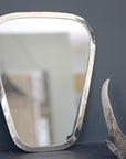 Miroir Trapèze Artisanal en Maillechort 36x30cm - COSYDAR