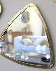 Miroir triangulaire laiton doré – Design moderne, 4 tailles disponibles - COSYDAR - DECO