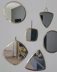 Miroir triangulaire laiton doré – Design moderne, 4 tailles disponibles - COSYDAR - DECO