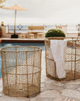 Boho Woven Laundry Basket 60cm