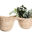 Panier bohème FIBRE NATURELLE tressé main - Cosydar Déco