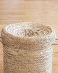 Panier à Linge Motif Chevrons Artisanal - 3 Tailles - COSYDAR