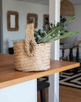 Panier ARTISAN original Tressé Rond pour rangement - COSYDAR