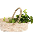 Cesta de hoja de palma tejida M