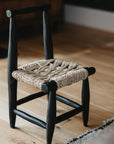Petite Chaise en bois peint en noir - COSYDAR