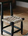 Petite Chaise en bois peint en noir - COSYDAR