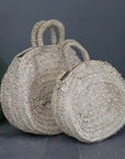 Sac panier tressé en feuille de palmier COSYDAR