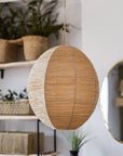 Suspension tressée en Raphia BOULE 50 cm - COSYDAR