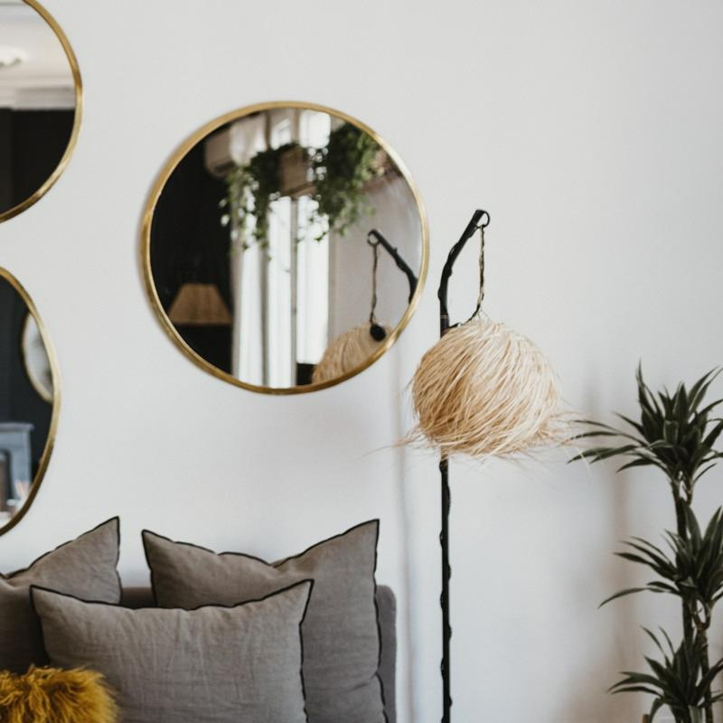 Suspension Ethnique 30cm en Fibre de Palmier - COSYDAR