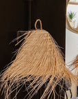 Suspension Luminaire Paille à Franges 30cm - Bohème Ethnique - COSYDAR - DECO