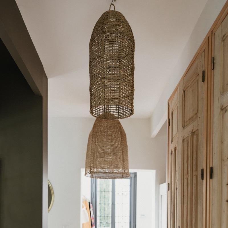 Suspension tressée en Corde de Palmier ISHO 70x33cm - COSYDAR