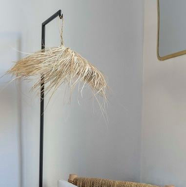 Suspension Ethnique plate 40cm en fibre naturelle - COSYDAR