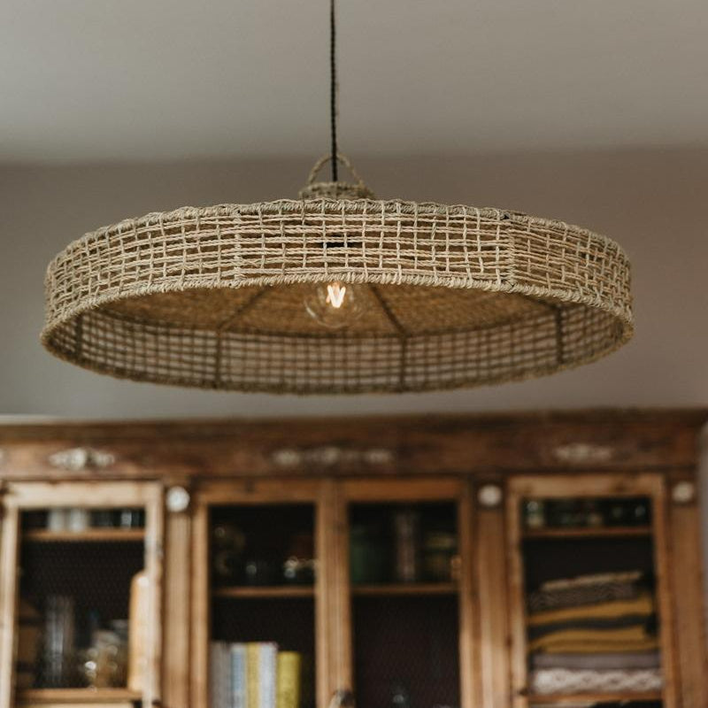 Suspension tressée en Corde de Palmier TAIY 80x20cm - COSYDAR