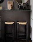 Tabouret de Bar BAA Noir - Vue d'angle - COSYDAR