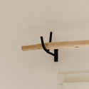 2 Supports De Tringle à Rideau En Bois - Style élégant Pour Salle De Bain Ou Maison - Dimension : 11.5x9.7x2.5 Cm - 10